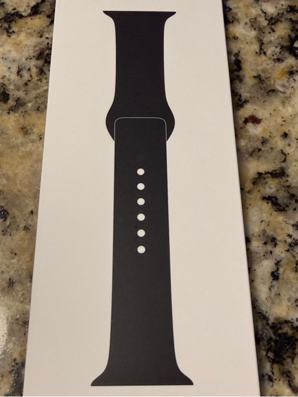 Black Silicone Apple Watch Band - Sport Style